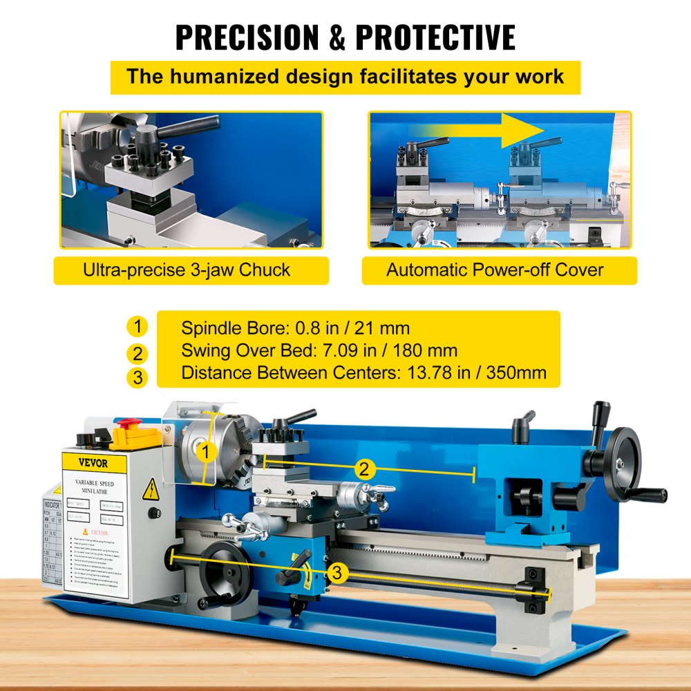 AMITOOLS Metal Lathe 7