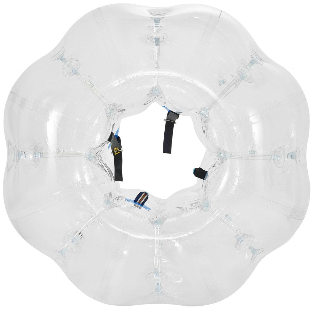 AMITOOLS Inflatable Bumper Ball 4 FT / 1.2M Diameter, Bubble Soccer Ball, Blow It Up in 5 Min, Inflatable Zorb Ball for Adults or Children (4 FT, Transparent)