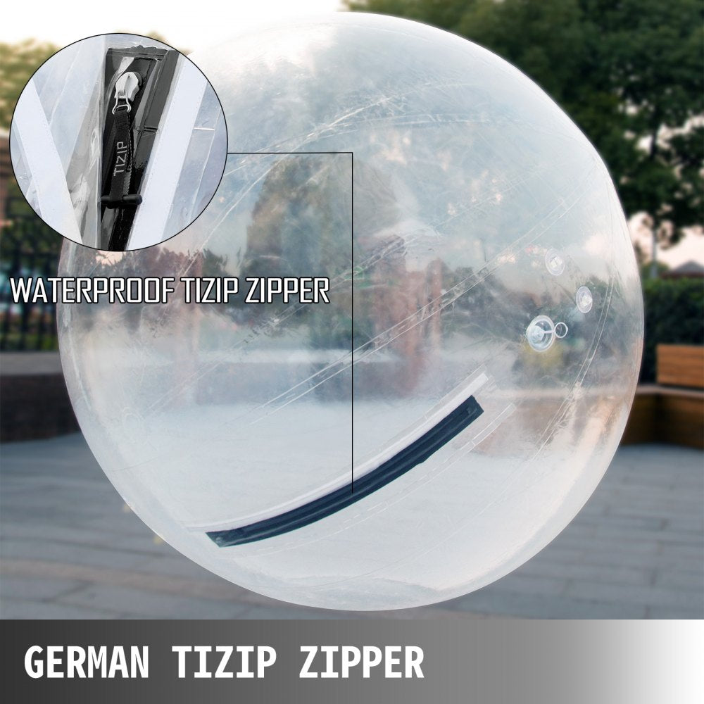 AMITOOLS 1.5M Water Walking Ball Roll Ball Inflatable Walking Ball PVC Zorb Ball Tizip Zipper With Air Blower (1.5M)