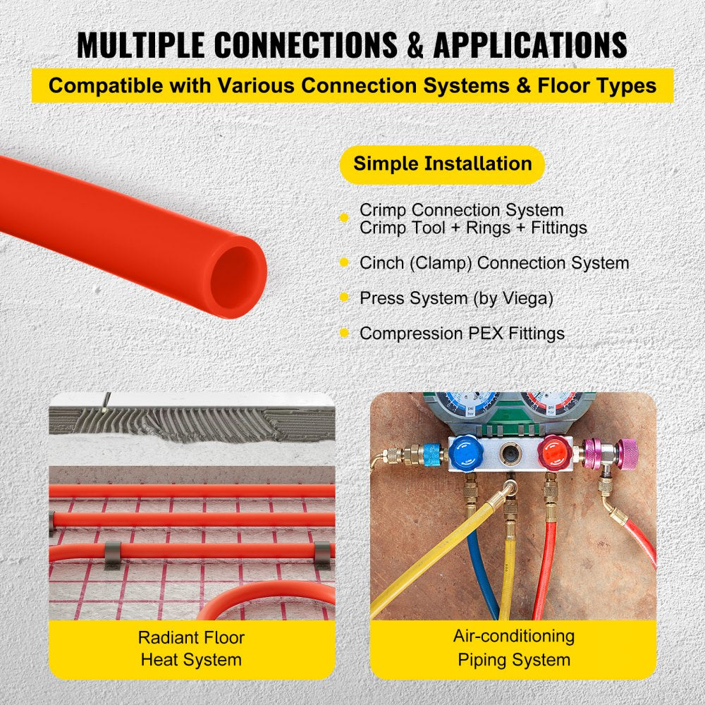 AMITOOLS 1000Ft PEX Tubing Pipe 1/2