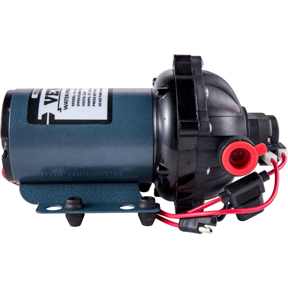 AMITOOLS RV Water Pump 5.3 GPM 5.5 Gallons Per Minute 12V Water Pump Automatic 70 PSI Diaphragm Pump with 25 Foot Coiled Hose Washdown Pumps for Boats Caravan Rv Marine Yacht