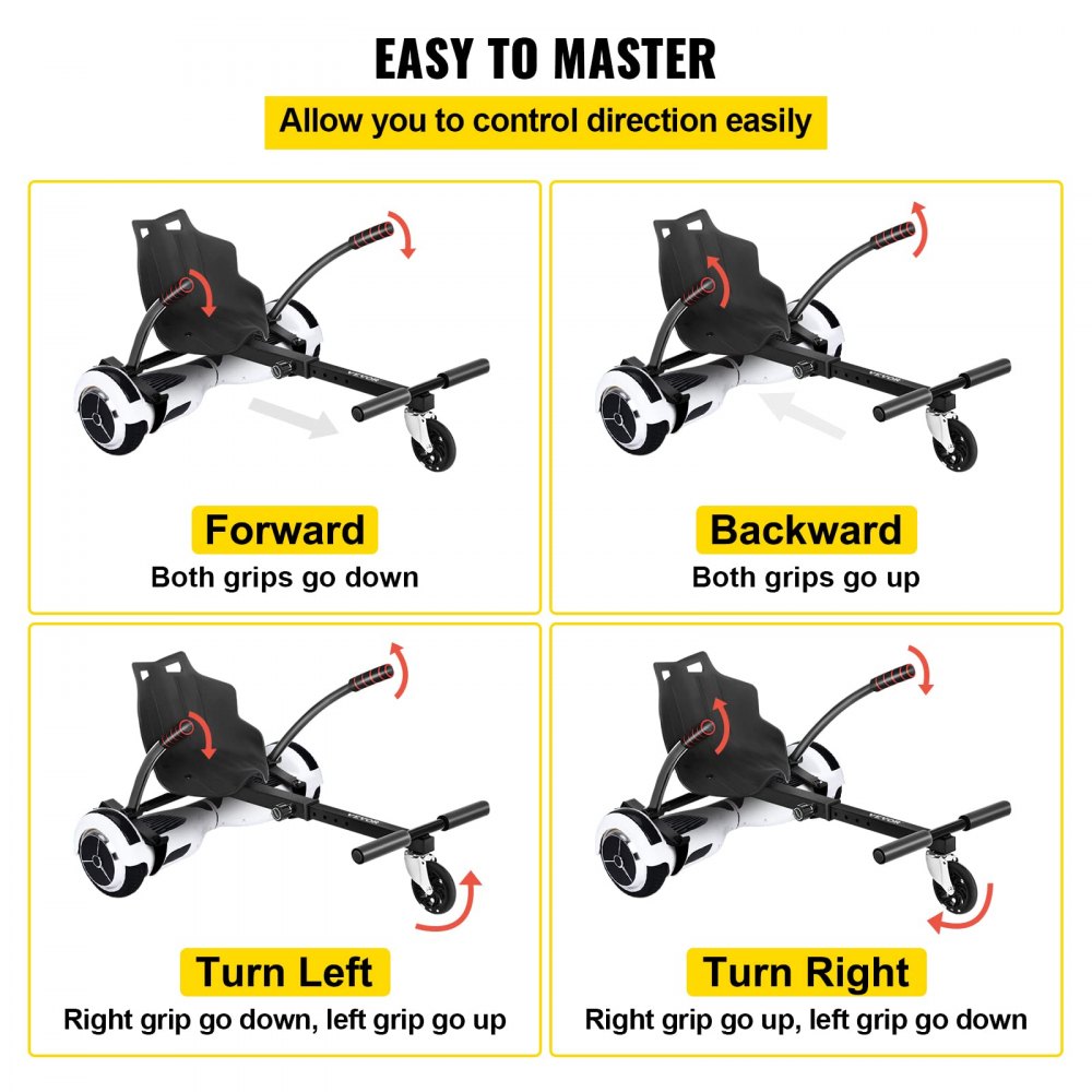 AMITOOLS Hoverboard Seat Attachment for 6.5