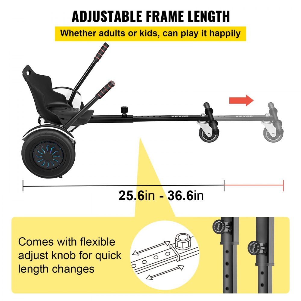 AMITOOLS Hoverboard Seat Attachment 6.5