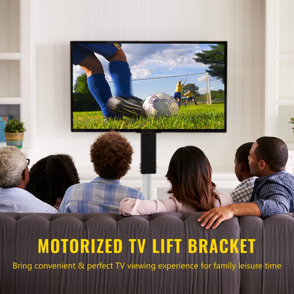 AMITOOLS Motorized TV Lift Stroke Length 20 Inches Motorized TV Mount Fit for 28-32 Inch TV Lift with Remote Control Height Adjustable 30.4-50 Inch,Load Capacity 132 Lbs