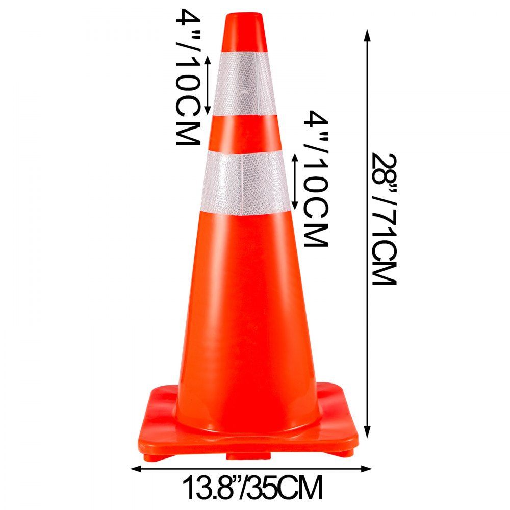 AMITOOLS 6Pack Traffic Cones, 28