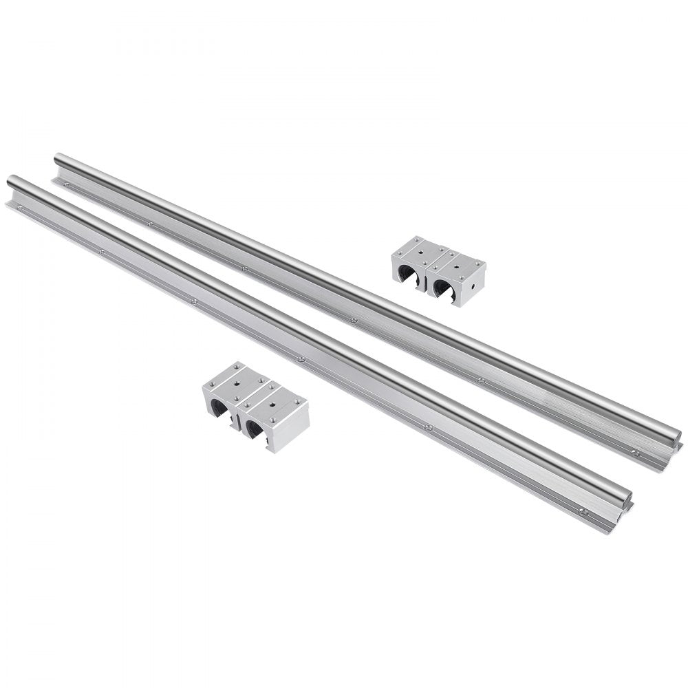 AMITOOLS Linear Rail, 2PCS SBR16-800mm, Linear Slide Guide 2 PCS Rail, 4 PCS SBR16UU Bearing Block for Automated Machines and Equipments