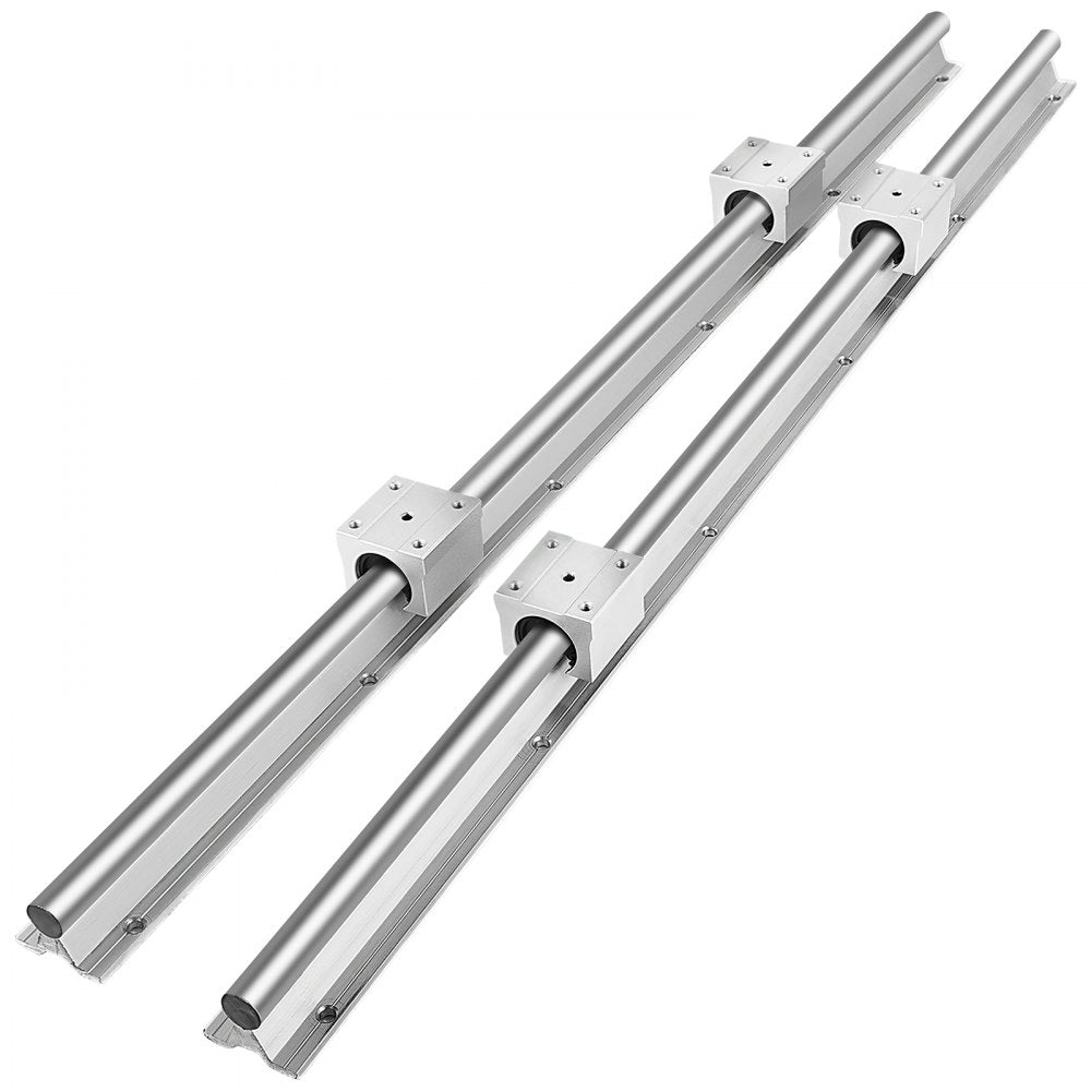 AMITOOLS Linear Rail, 2PCS SBR16-800mm, Linear Slide Guide 2 PCS Rail, 4 PCS SBR16UU Bearing Block for Automated Machines and Equipments