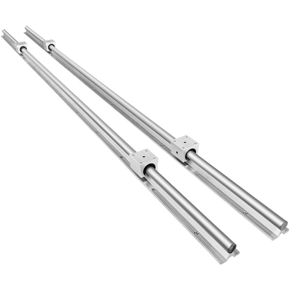 AMITOOLS Linear Rail SBR20-1800mm 2 Linear Slide Guide with 4 SBR20UU Bearing Block