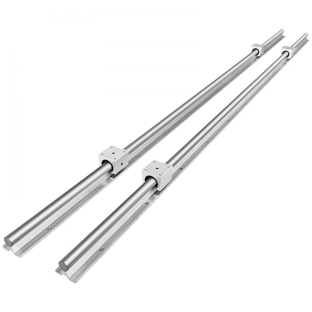 AMITOOLS Linear Rail SBR20-1800mm 2 Linear Slide Guide with 4 SBR20UU Bearing Block