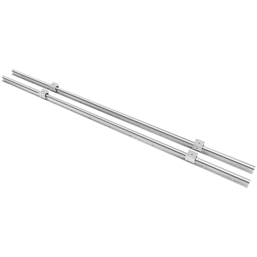 AMITOOLS Linear Rail SBR20-1800mm 2 Linear Slide Guide with 4 SBR20UU Bearing Block