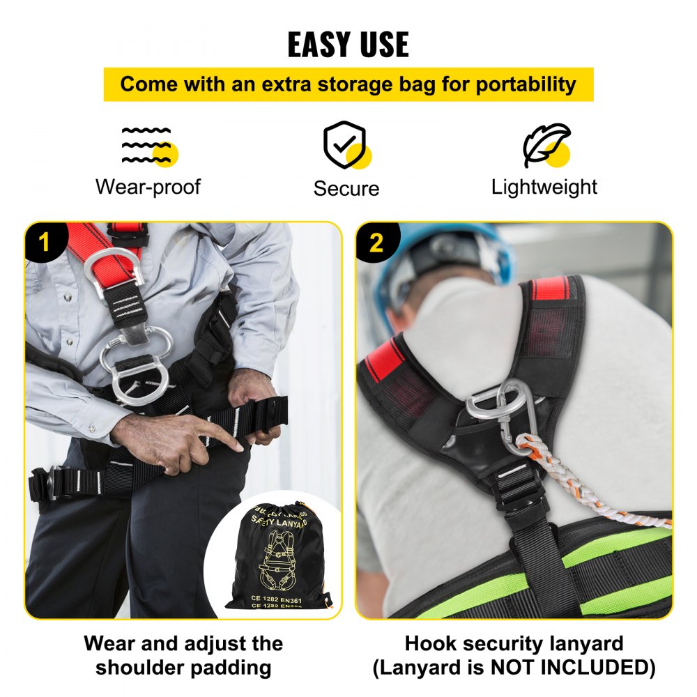 AMITOOLSSafety Climbing Harness Rock Climbing Gear Rappelling Floor Escape Tower Climber