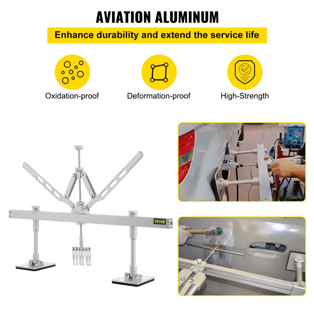 AMITOOLS Dent Pull Lever Bar Kit Fit for Both Aluminum and Steel Dent Pulling (750MM)