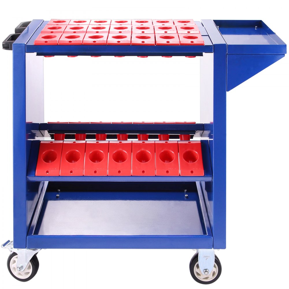 AMITOOLS Tool Cart 40 Taper Tool Holder CNC Tool Cart 35 Capacity CAT40 BT40 Service Carts with Wheels Heavy Duty (BT40 35 Capacity)