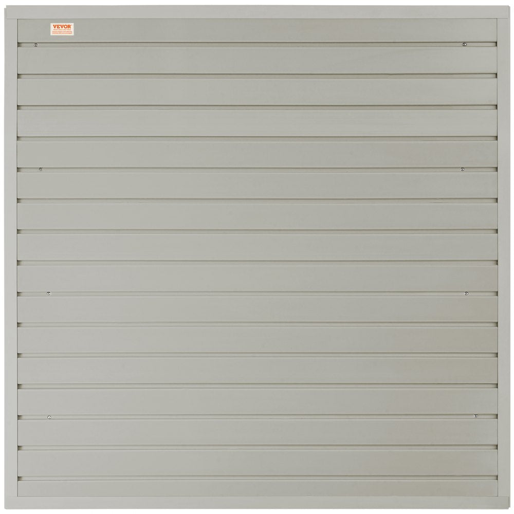 AMITOOLS Slatwall Panels, 4 ft x 1 ft Gray Garage Wall Panels 12