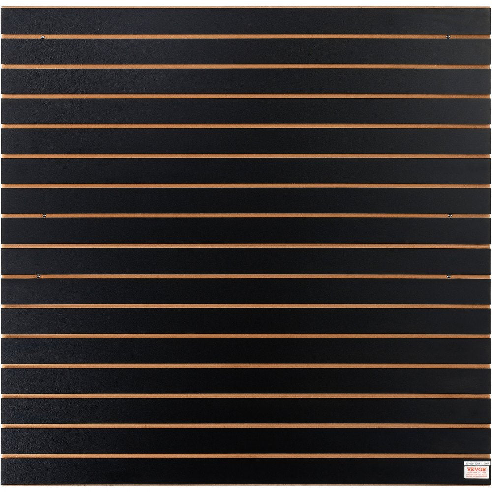 AMITOOLS Slatwall Panels, 4 ft x 2 ft Black Garage Wall Panels 24