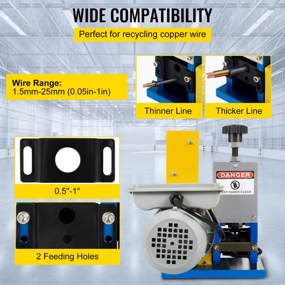 AMITOOLS Automatic Electric Wire Stripping Machine 0.05