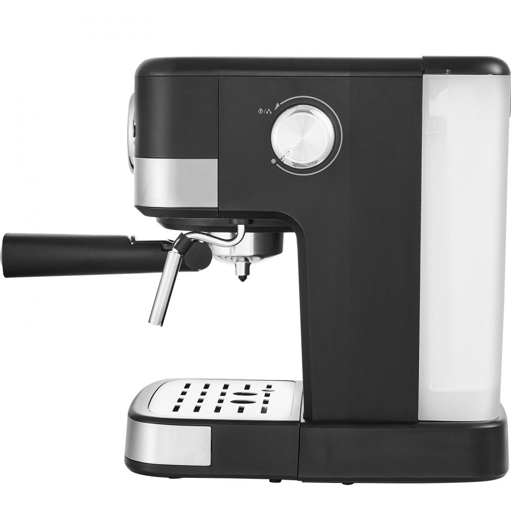 AMITOOLS Espresso Machine, 15 Bar Semi-Automatic Espresso Maker with Milk Frother Steam Wand for Latte and Cappuccino, Professional Coffee Maker with Temp Gauge & Removable Water Tank, NTC Control System