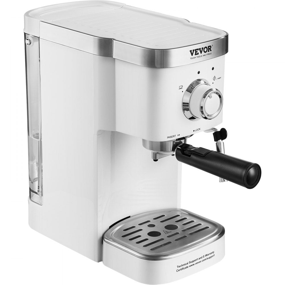 AMITOOLS Espresso Coffee Machine, 15Bar Semi-Automatic Espresso Maker with Milk Frother Steam Wand, Professional Cappuccino Latte Machine with High-Power Boiler & Removable Water Tank, NTC Control System