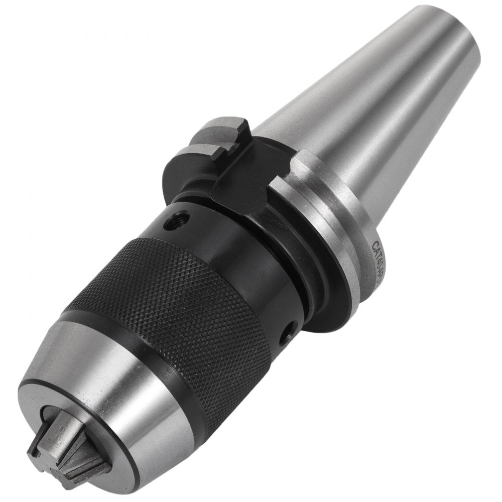 AMITOOLS Integrated CAT40 Collet Chuck Keyless Drill Chuck 1/2 inch for CAT40 CNC Engraving Machine & Milling Lathe Tool (CAT40)