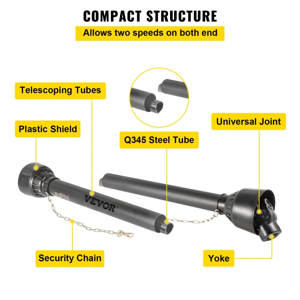 AMITOOLS PTO Shaft 1 3/8