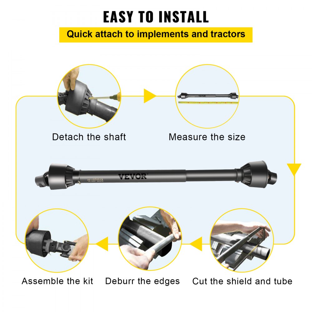 AMITOOLS PTO Shaft 1 3/8