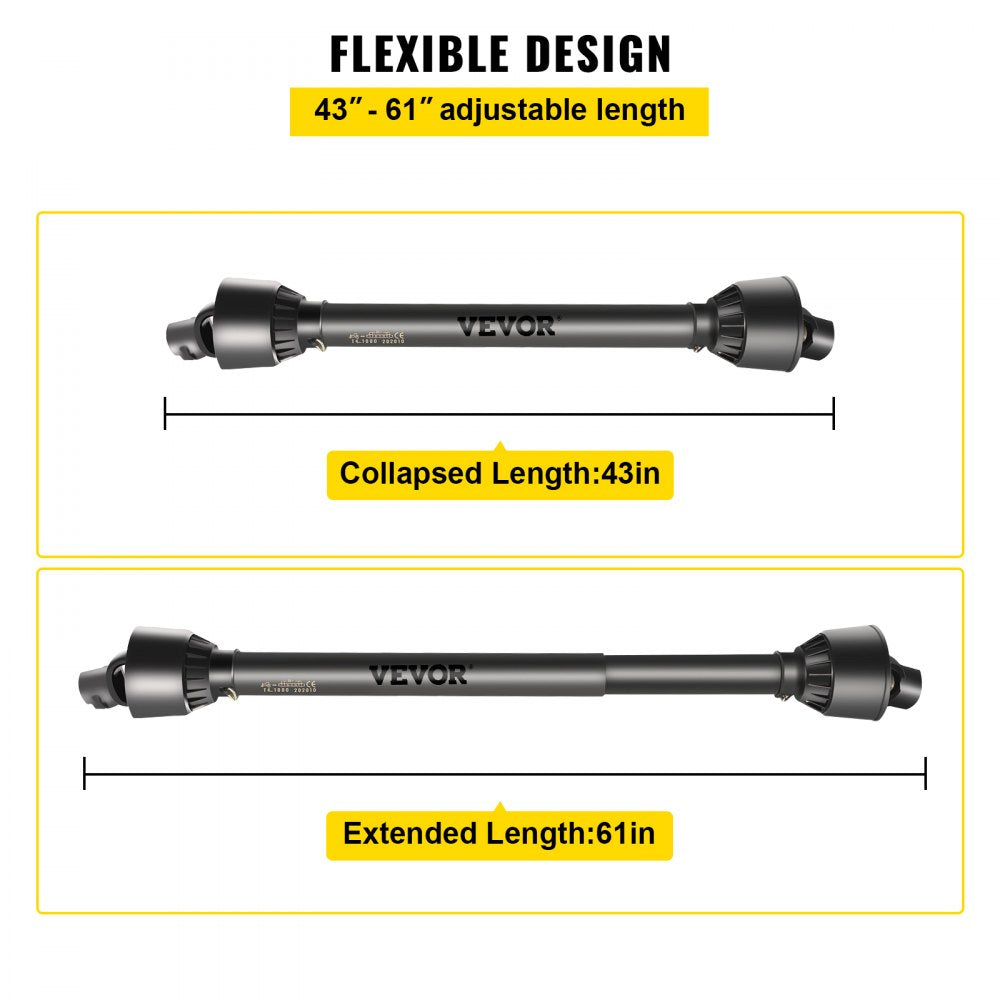 AMITOOLS PTO Shaft, 1-3/8