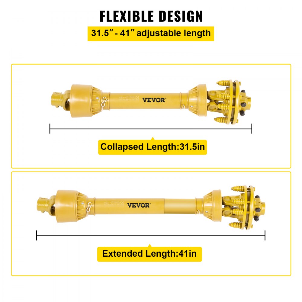 AMITOOLS PTO Shaft, 1-3/8