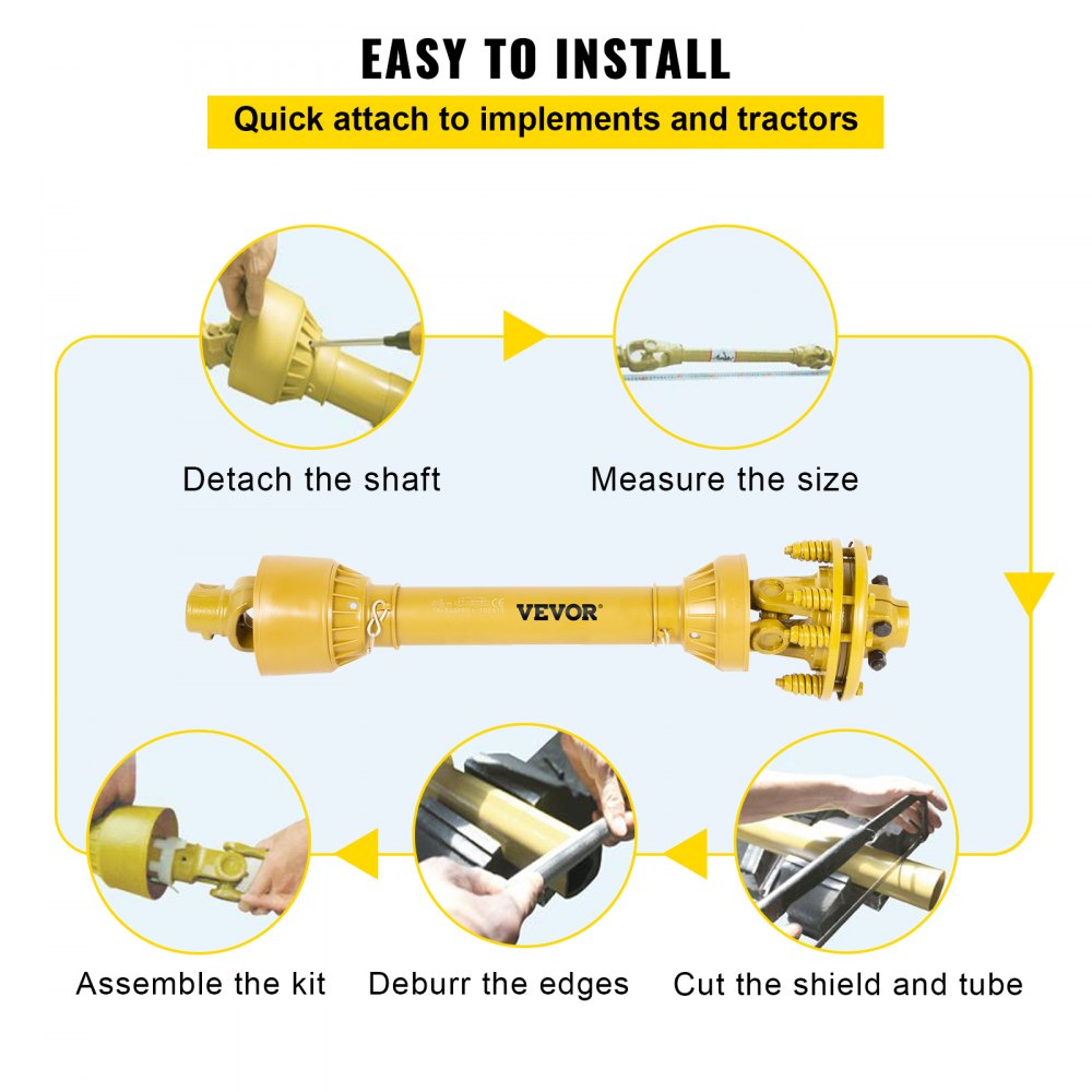 AMITOOLS PTO Shaft, 1-3/8