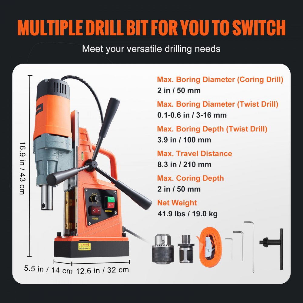 AMITOOLS Magnetic Drill, 1550W 2