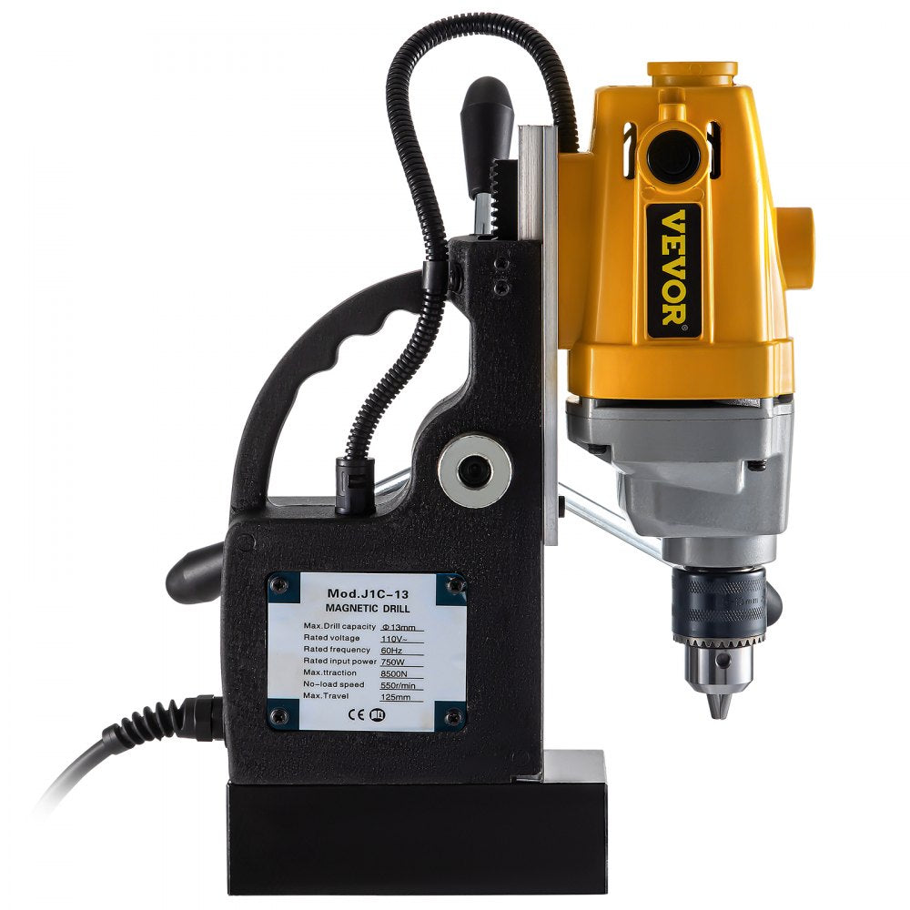 AMITOOLS Mag Drill, 0-550 RPM Stepless Speed Electromagnetic Drill Press, 3.9