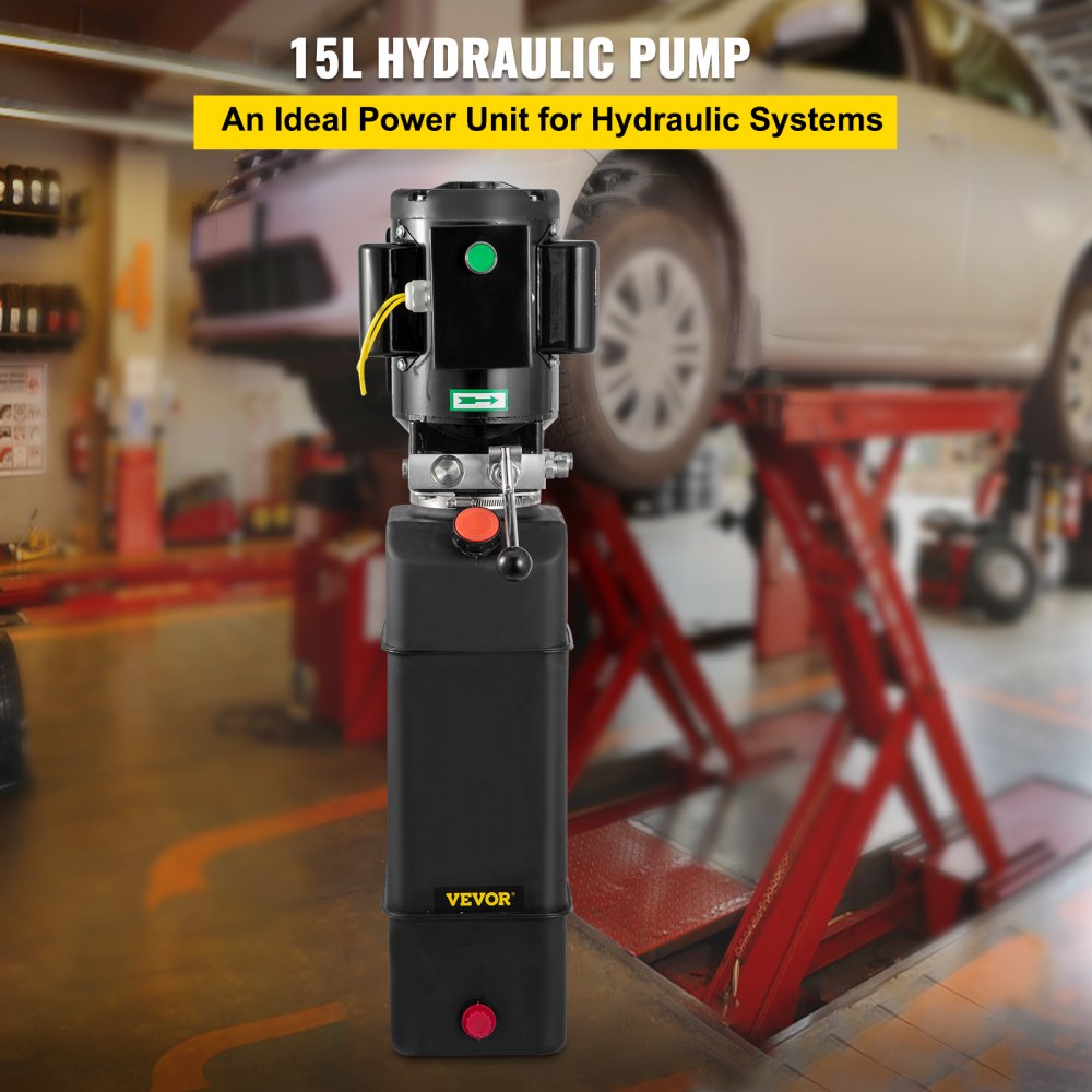 AMITOOLS Hydraulic Pump 4 Gallon Hydraulic Motor Hydraulic Lift Single Phase Car Lift 3420 RPM Dump Trailer 208-230 Volt Portable Car Lift 2 Horsepower Auto Lift Vehicle Lift Portable Power Press