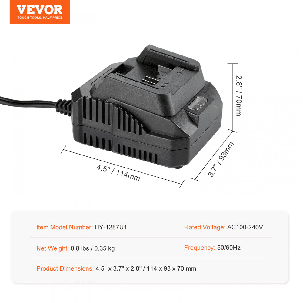 AMITOOLS 2.0Ah Battery Charger - Cordless Power Tools Battery Pack Charger for Fast Charging, Replacement Charger for VV-SP2020, VV-EX2040, VV-SP2050, VV-EX2060 Batteries