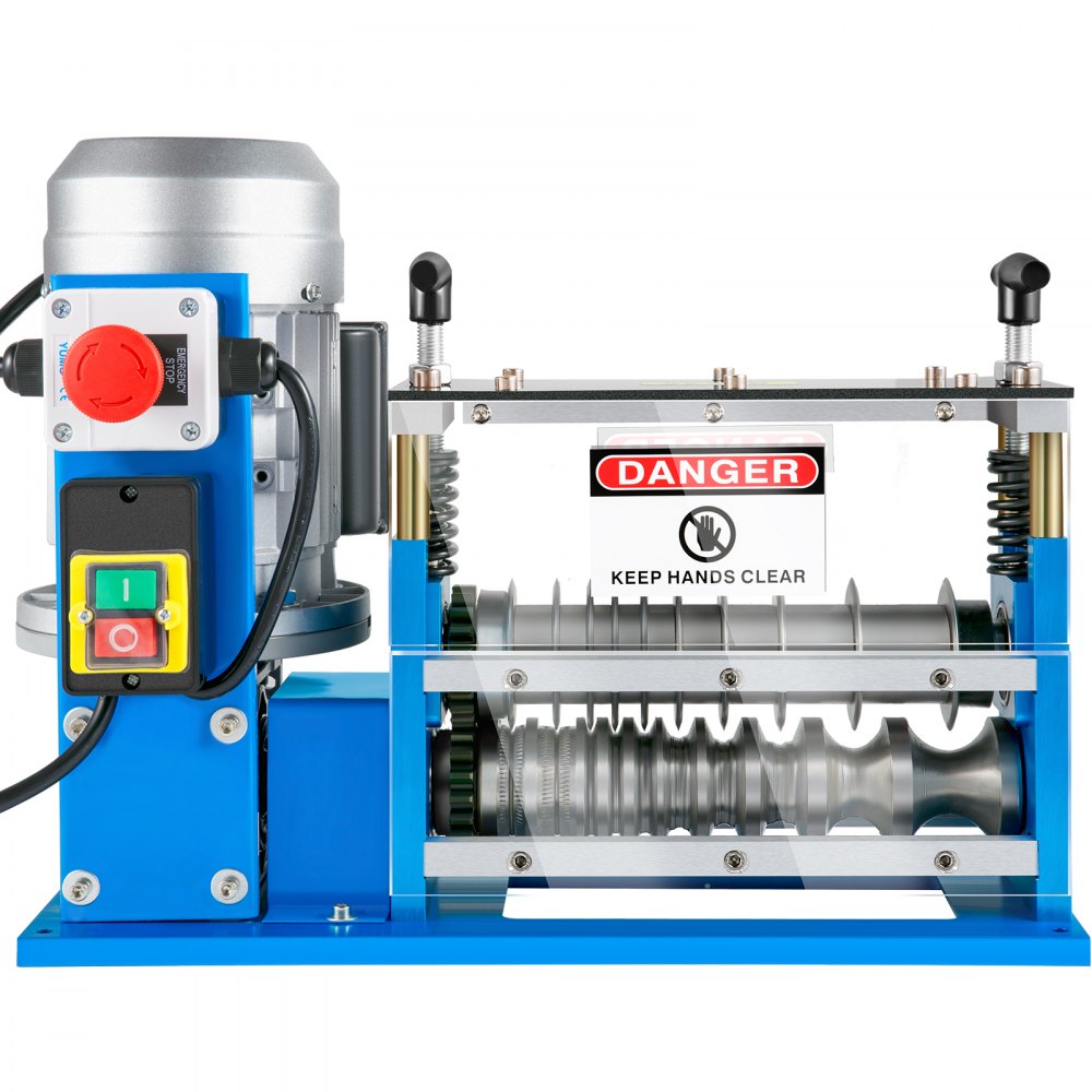 AMITOOLS Cable Wire Stripping Machine 0.06 inch -1.5 inch,Portable Powered Wire Stripper Machine 11 Channels 10 Blades,Automatic Wire Stripping Tool 75ft/minute,for Recycling Copper Wire