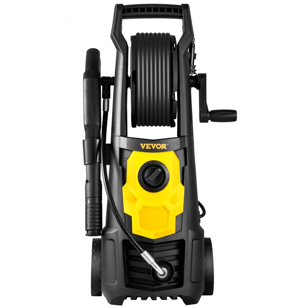 AMITOOLS Electric Pressure Washer, 2000 PSI, Max 1.65 GPM Power Washer w/ 30 ft Hose & Reel, 5 Quick Connect Nozzles, Foam Cannon, Portable to Clean Patios, Cars, Fences, Driveways, ETL Listed