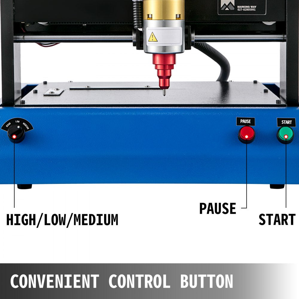 AMITOOLS Electric Marking Machine 400W Electronic Metal Marking Machine 300X200mm Dot Peen Marking Embosser Machine Marking Depth 0.05mm-1mm for Industrial Nameplate Dog tag Steel ID Card (110V)