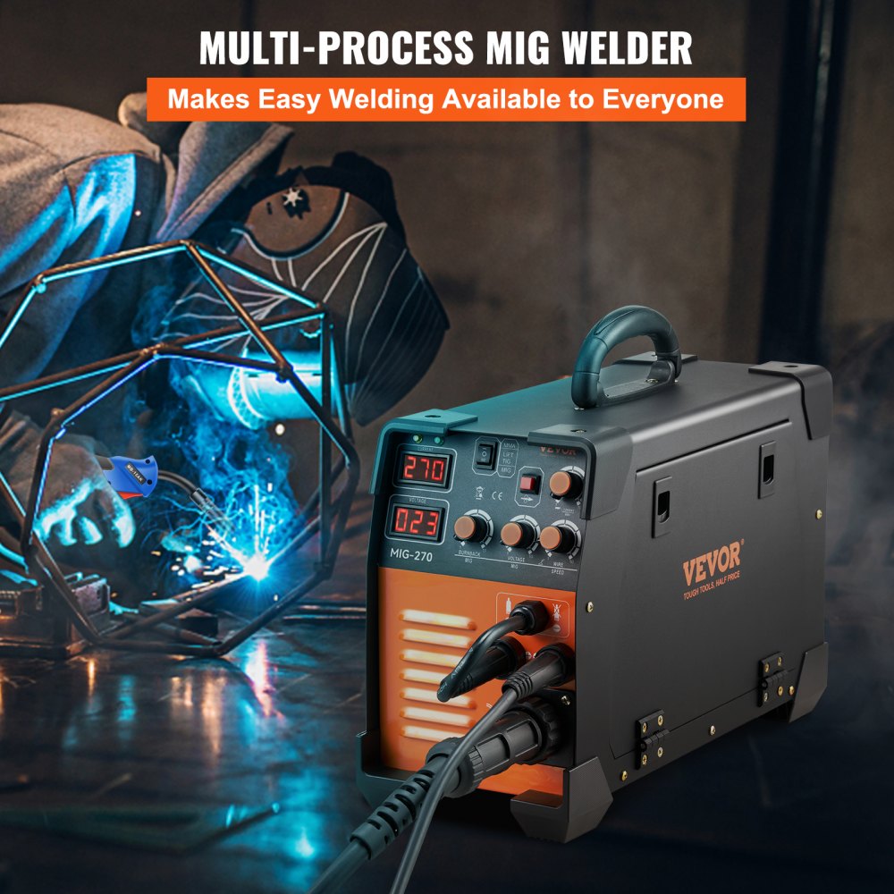 AMITOOLS Mig Welder Welding Machine 270A MIG MMA TIG 3 In 1 Welder Combo 110V/220V