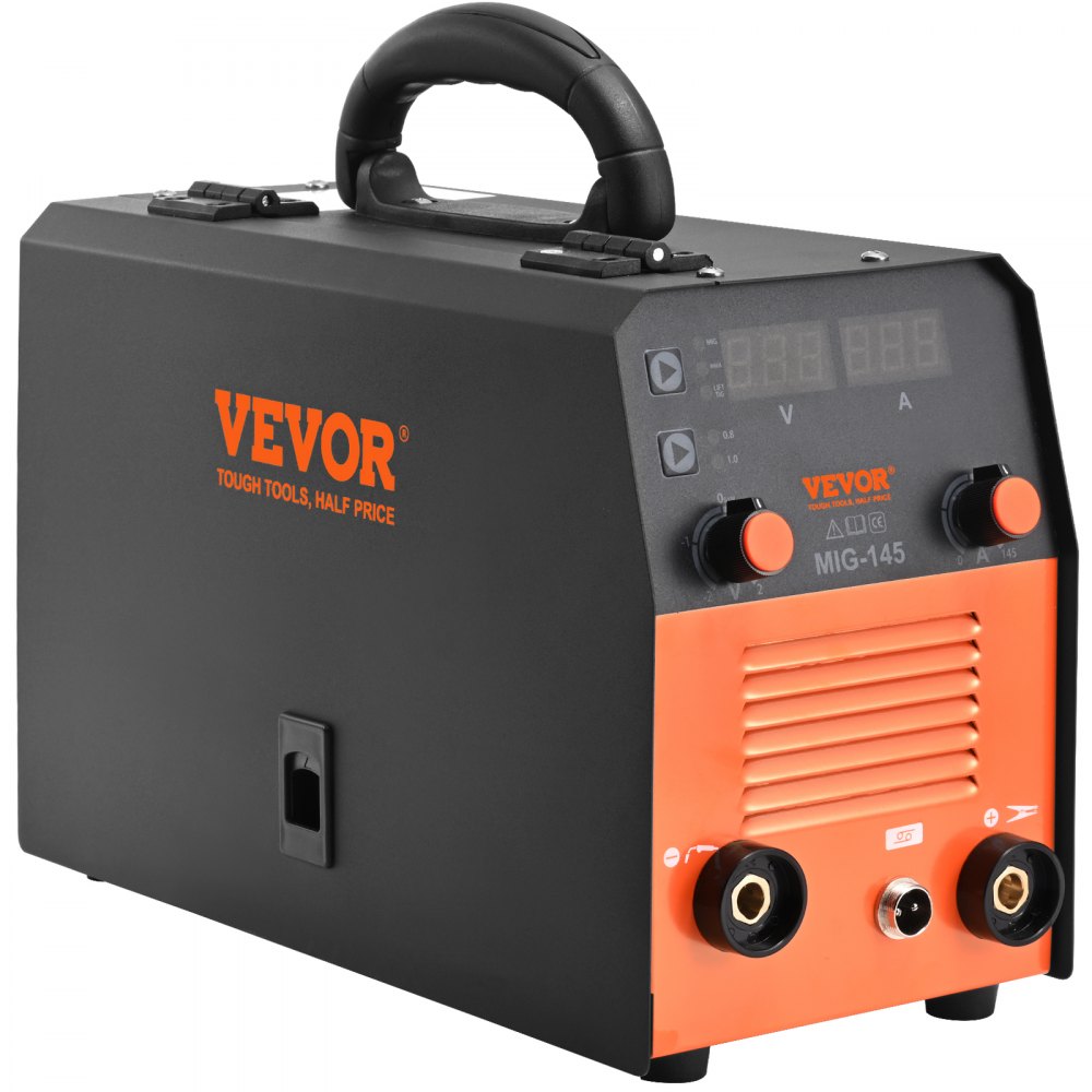 AMITOOLS 145Amp MIG Welder, Welding Machine 3 in 1, 110 V Flux Core/Solid Wire Welding Machine with IGBT Inverter & MIG Torch, Digital MIG/Lift TIG/Stick Multiprocess Welder