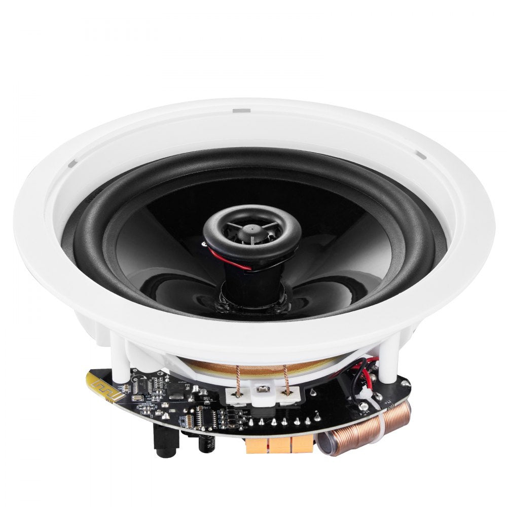 AMITOOLS 6.5'' Bluetooth in Ceiling Speakers, 150W, Flush Mount Ceiling & in-Wall Speaker System with 8ΩImpedance 89dB Sensitivity, for Home Kitchen Living Room Bedroom or Covered Outdoor Porches, Single