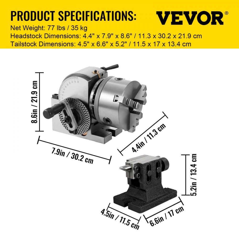 AMITOOLS Dividing Head BS-1 Dividing Head Set 6