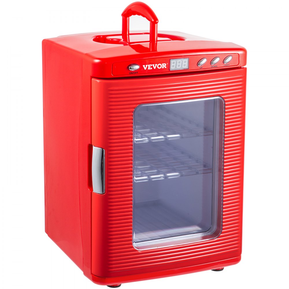 AMITOOLS Red Reptile Incubator 25L Scientific Lab Incubator Digital Incubator Cooling and Heating 5-60°C Reptile Egg Incubator 12V/110V Work for Small Reptiles