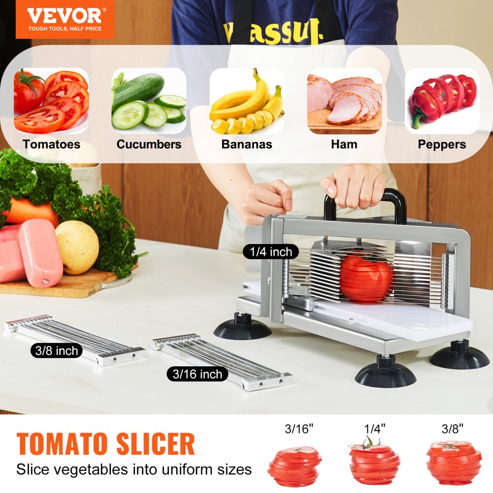 AMITOOLS Commercial Tomato Slicer, 1/4