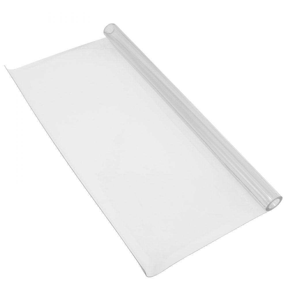 AMITOOLS Plastic Table Cover 24 x 60 Inch, 1.5 mm Thick Clear Table Protector, Rectangle Clear Desk Mat, Waterproof & Easy Cleaning for Office Dresser Night Stand