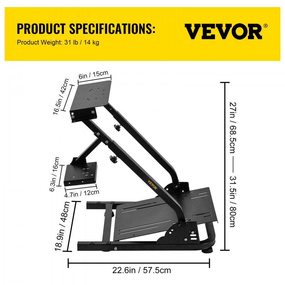 AMITOOLSVevor Racing Simulator Cockpit Steering Wheel Stand For G29 Ps4 G920 Xbox Ps