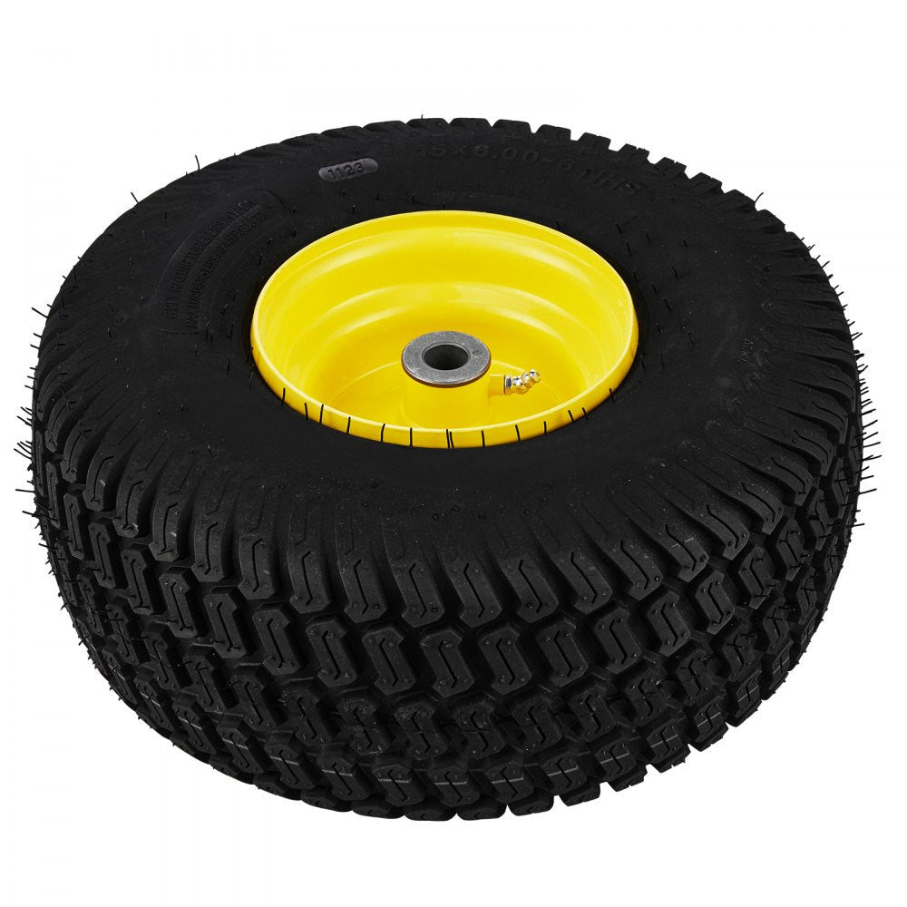 AMITOOLS Lawn Mower Tires with Rim, 15x6-6