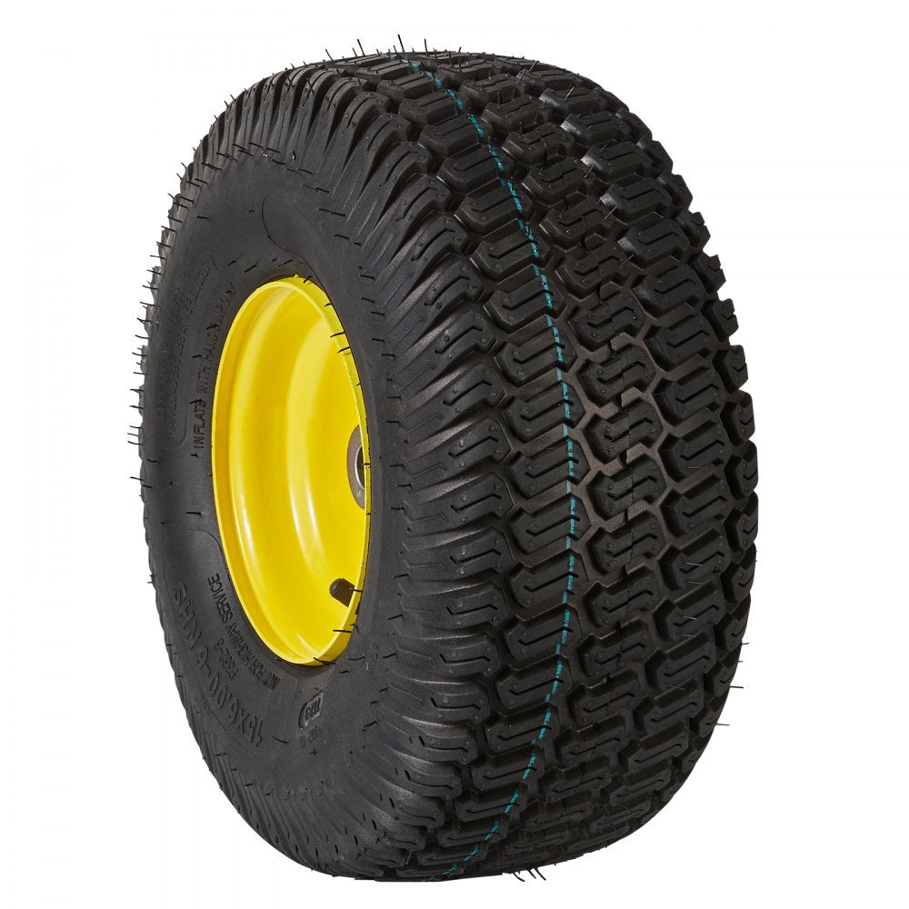 AMITOOLS Lawn Mower Tires with Rim, 15x6-6