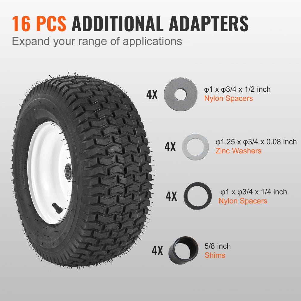 AMITOOLS Lawn Mower Tires with Rim, 16x6.5-8