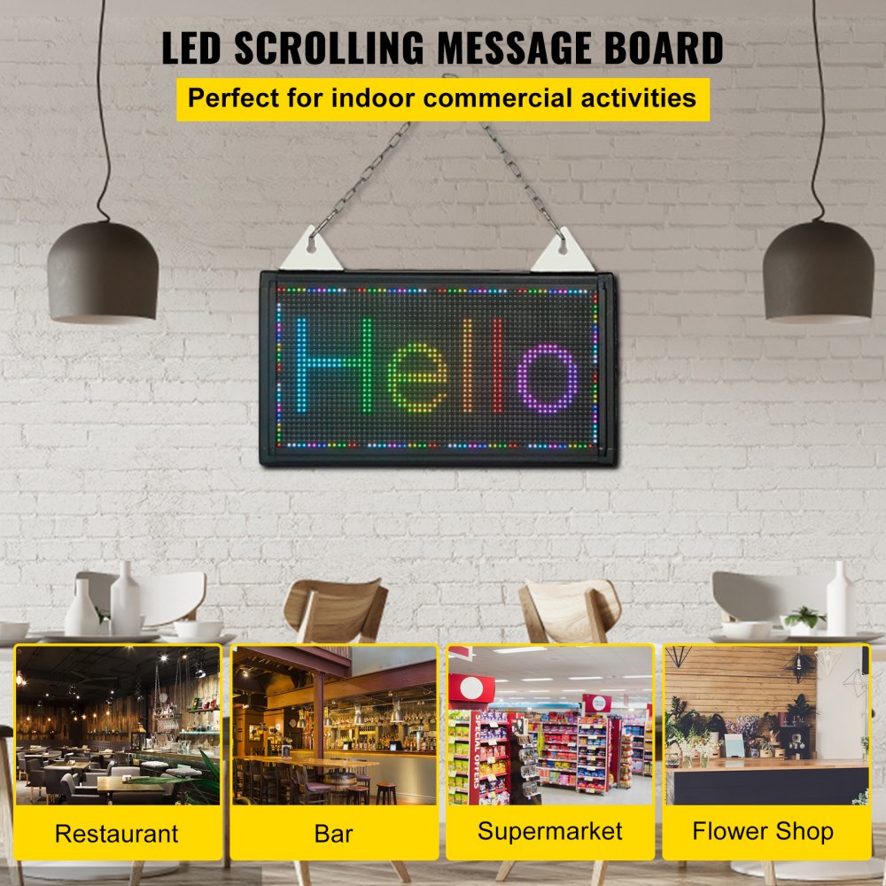 AMITOOLS LED Scrolling Sign, 14