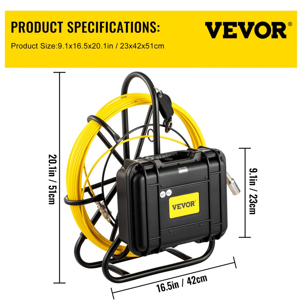 AMITOOLS Sewer Camera, 150FT, 9