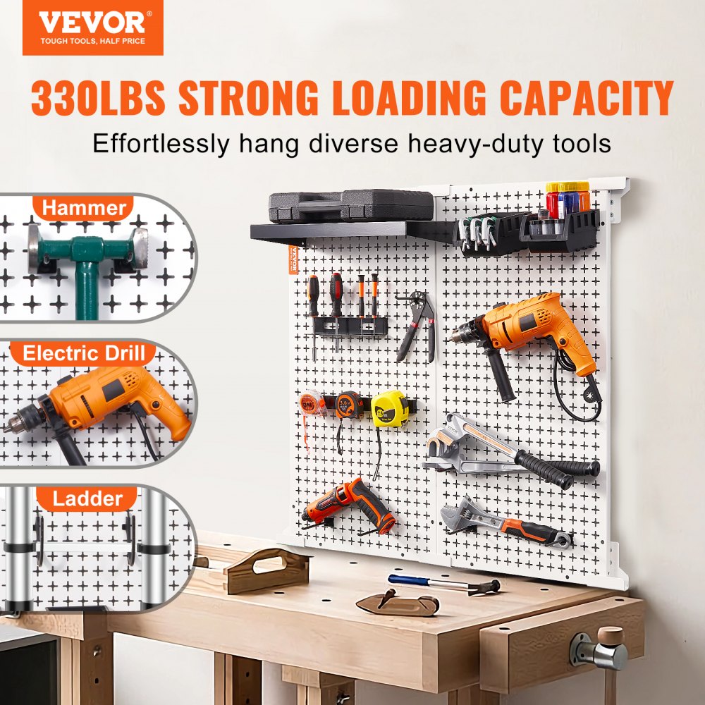 AMITOOLS Pegboard Wall Organizer 32