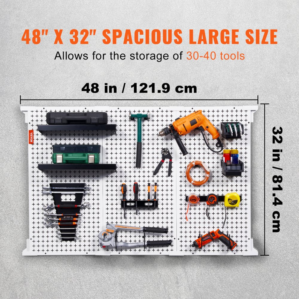 AMITOOLS Pegboard Wall Organizer 48